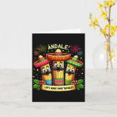 Mexican Christmas Tamale Ándale Let’s Make Some Ta カード (黄色い花)