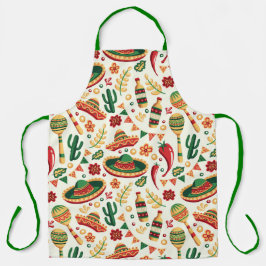 Mexican Cinco De Mayo Pattern  エプロン