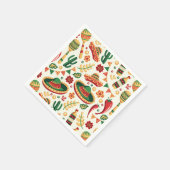 Mexican Cinco De Mayo Pattern  スタンダードカクテルナプキン (角)
