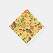 Mexican Cinco De Mayo Pattern  スタンダードカクテルナプキン (角)