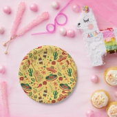 Mexican Cinco De Mayo Pattern  ペーパープレート (パーティー)