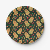 Mexican Cinco De Mayo Pattern  ペーパープレート (正面)