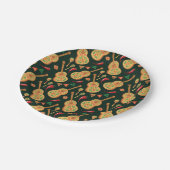 Mexican Cinco De Mayo Pattern  ペーパープレート (アングル)