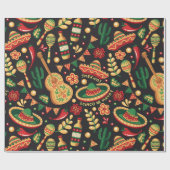 Mexican Cinco De Mayo Pattern  ラッピングペーパー (フラット)