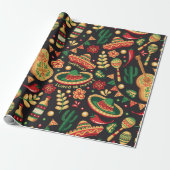 Mexican Cinco De Mayo Pattern  ラッピングペーパー (アンロールド)