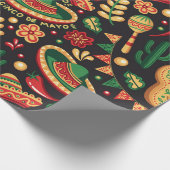 Mexican Cinco De Mayo Pattern  ラッピングペーパー (角)