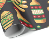 Mexican Cinco De Mayo Pattern  ラッピングペーパー (ロールコーナー)