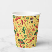 Mexican Cinco De Mayo Pattern  紙コップ (裏面)