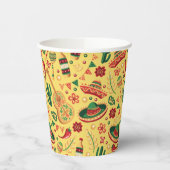 Mexican Cinco De Mayo Pattern  紙コップ (左)