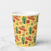 Mexican Cinco De Mayo Pattern  紙コップ (裏面)