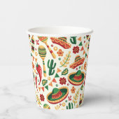 Mexican Cinco De Mayo Pattern  紙コップ (裏面)
