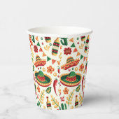 Mexican Cinco De Mayo Pattern  紙コップ (右)