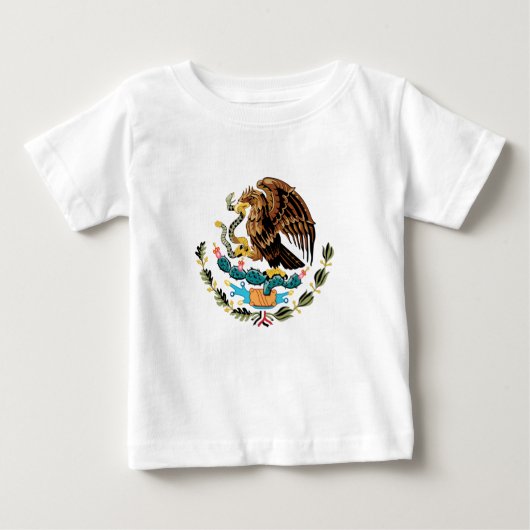 Mexican coat of arms T-shirt ベビーTシャツ (正面)