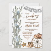 Mexican Cowboy is on the way Baby Shower 招待状 (正面)