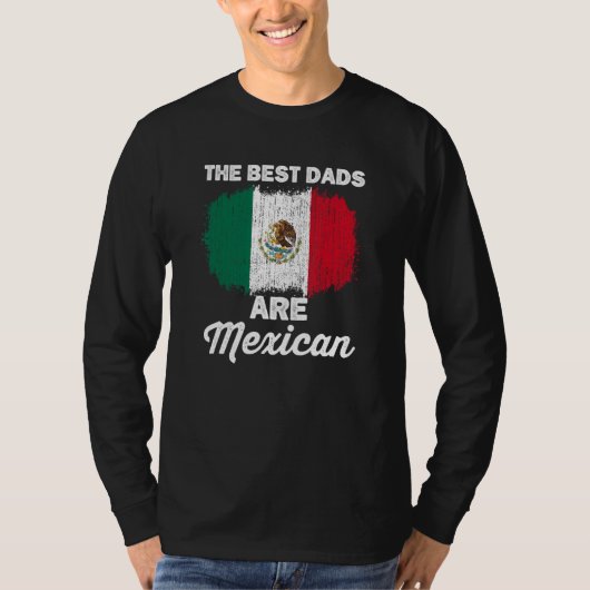 Mexican Dad For Men Mexicana Mexico Flag Fathers D Tシャツ (正面)
