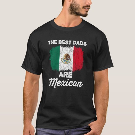Mexican Dad For Men Mexicana Mexico Flag Fathers D Tシャツ (正面)