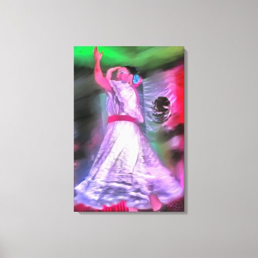 Mexican Dancer 0175 Canvas Art Print キャンバスプリント (正面)
