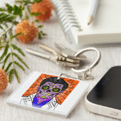 Mexican Elvis Stained Glass Key Ring キーホルダー (正面右)