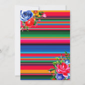 Mexican Fiesta Birthday Flat Thank You Card サンキューカード (裏面)