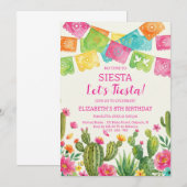 Mexican fiesta birthday party 招待状 (正面/裏面)