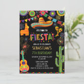 Mexican Fiesta Birthday Party 招待状 (スタンド正面)