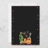 Mexican Fiesta Birthday Party 招待状 (裏面)