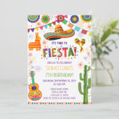 Mexican Fiesta Birthday Party Invitation 招待状 (スタンド正面)