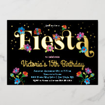 Mexican Fiesta Birthday Party with embroidery