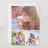 Mexican Fiesta Cactus Floral Photo Wedding セーブザデート (裏面)