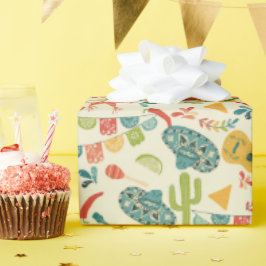 Mexican Fiesta Cute Patterned ラッピングペーパー