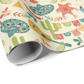 Mexican Fiesta Cute Patterned ラッピングペーパー (ロールコーナー)