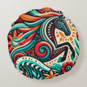 Mexican fiesta horse ラウンドクッション (裏面)