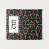 Mexican Fiesta Logo  Business Table Runner Banner タペストリー (正面(横))