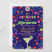 Mexican Fiesta Margaritas Bridal Shower Invitation 招待状 (正面)