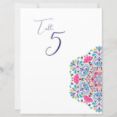 Mexican Fiesta Rainbow Wedding Tabletop Sign (正面)