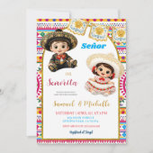 Mexican Fiesta Senor or Senorita Gender Reveal Inv 招待状 (正面)