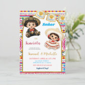 Mexican Fiesta Senor or Senorita Gender Reveal Inv 招待状 (スタンド正面)