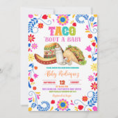 Mexican Fiesta Taco bout a baby baby shower 招待状 (正面)