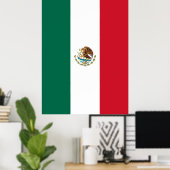 Mexican Flag ポスター (ホームオフィス)
