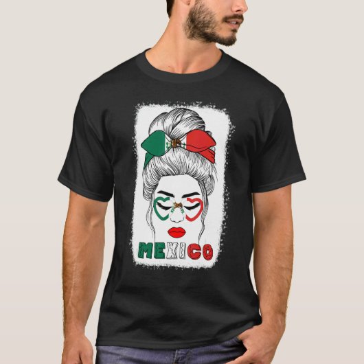 Mexican flag 16th September Mexico Independence Da Tシャツ (正面)