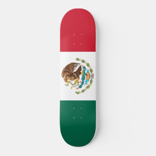 Mexican Flag (Mexico) スケートボード (正面)