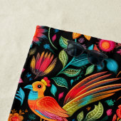 Mexican floral colorful ビーチタオル (インサイチュ)