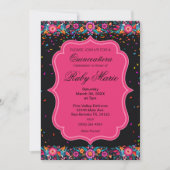 Mexican Floral Fiesta Quinceañera Invitation 招待状 (正面)