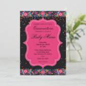 Mexican Floral Fiesta Quinceañera Invitation 招待状 (スタンド正面)