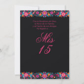 Mexican Floral Fiesta Quinceañera Invitation 招待状 (裏面)