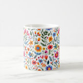 Mexican Floral Pattern Mug コーヒーマグカップ (中央)