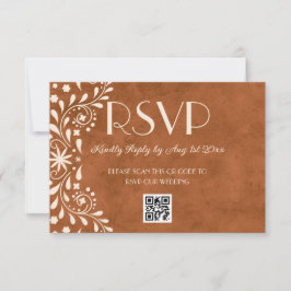 Mexican Floral Wedding QR code 出欠カード