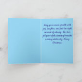 Mexican Folk Art Snowmen  Whimsical Holiday Fiesta カード (内部)