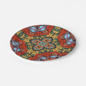 Mexican folk ethnic colorful seamless pattern  ペーパープレート (アングル)