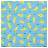 Mexican Food Tortilla, Burrito, Enchilada Pattern ファブリック (見本)